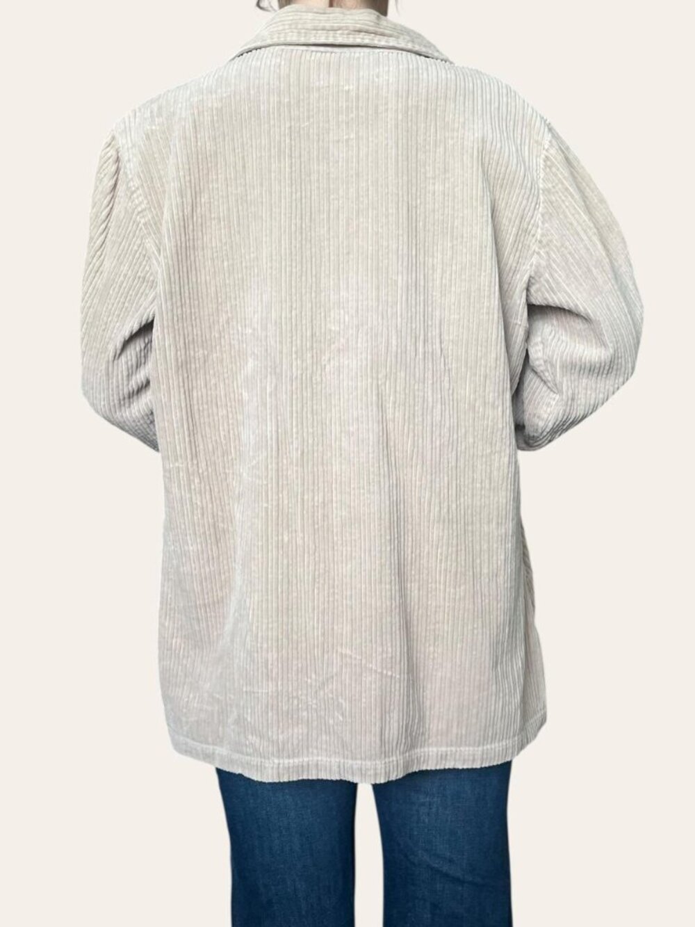 Croft & Barrow 90s/2000s vintage tan corduroy shacket - Large - Picture 3 of 5